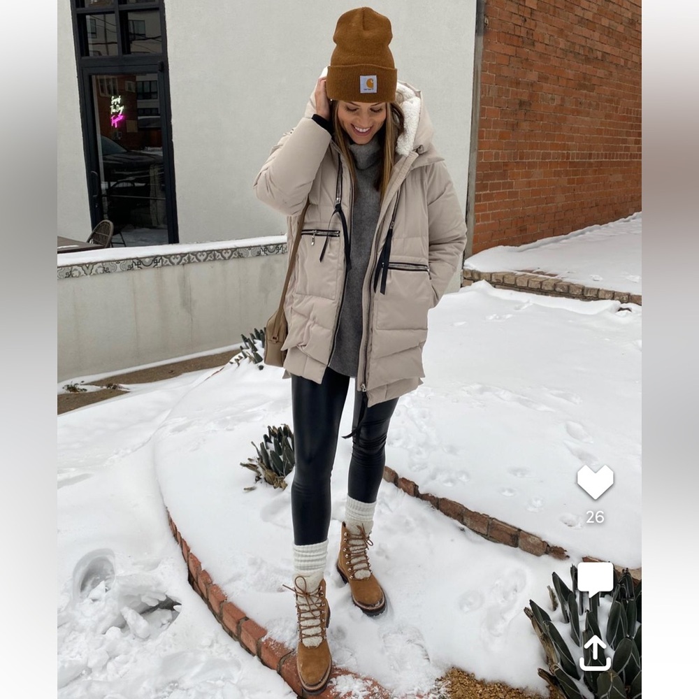 Amazon Women's Beige Winter Jacket. Like new.
